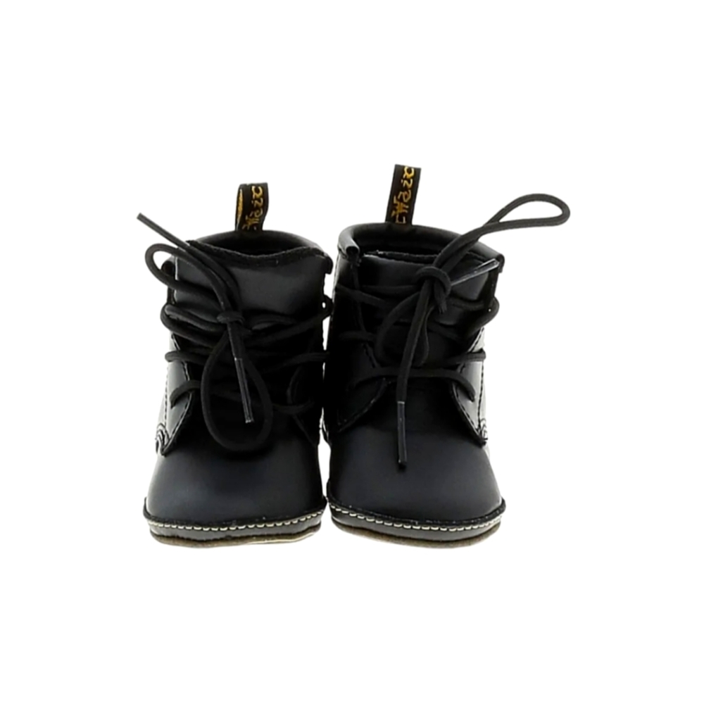 Doc Martens Lace Up Boots Infant Size 18 (EU) Leather Navy Black EUC!